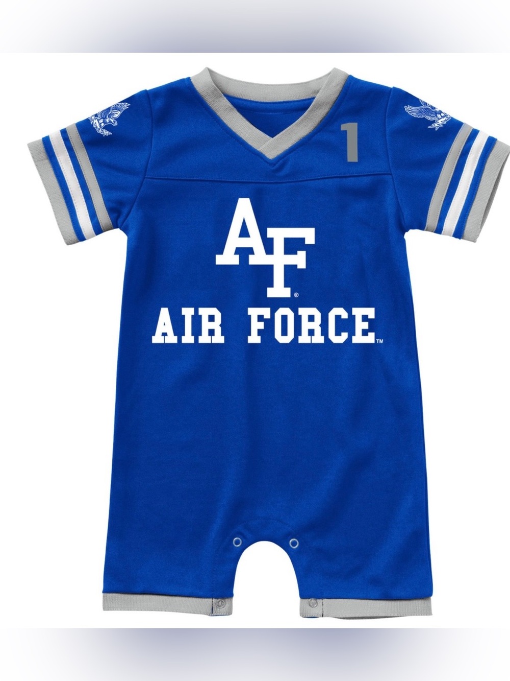 Newborn&Infant Colosseum Royal Air Force Falcons Football Romper - 0-3 M & bib
